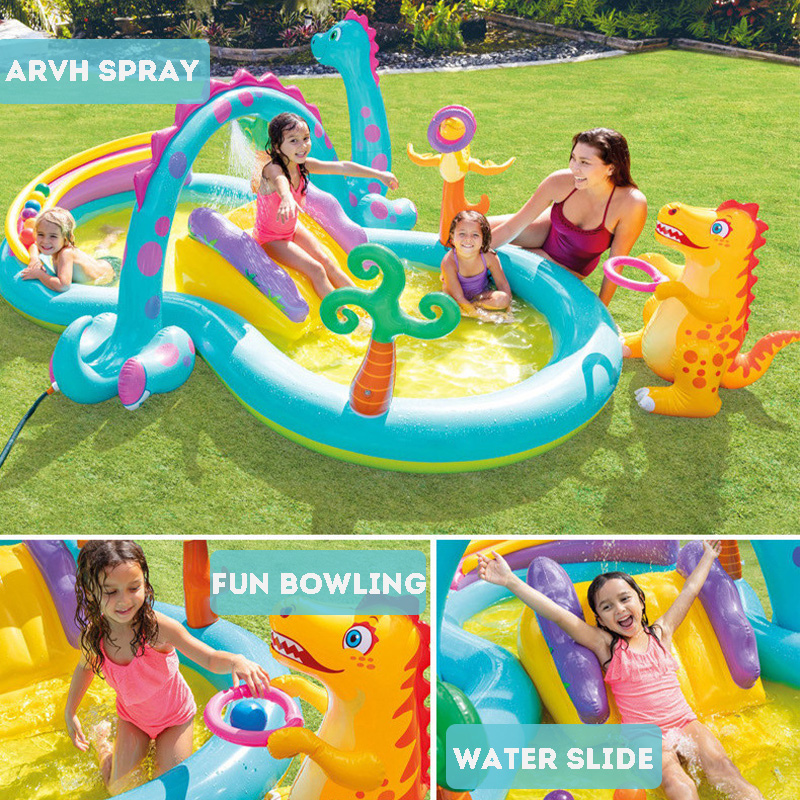 Crocodile Park Inflatable Pool Outdoor Pool Inflatable Castle Pool Kids ...