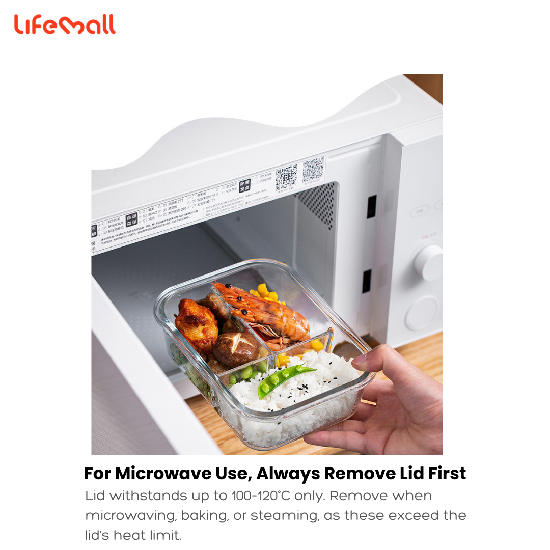 LifeMall - FlexSeal Glass Food Container | Glass Lunch Box ...