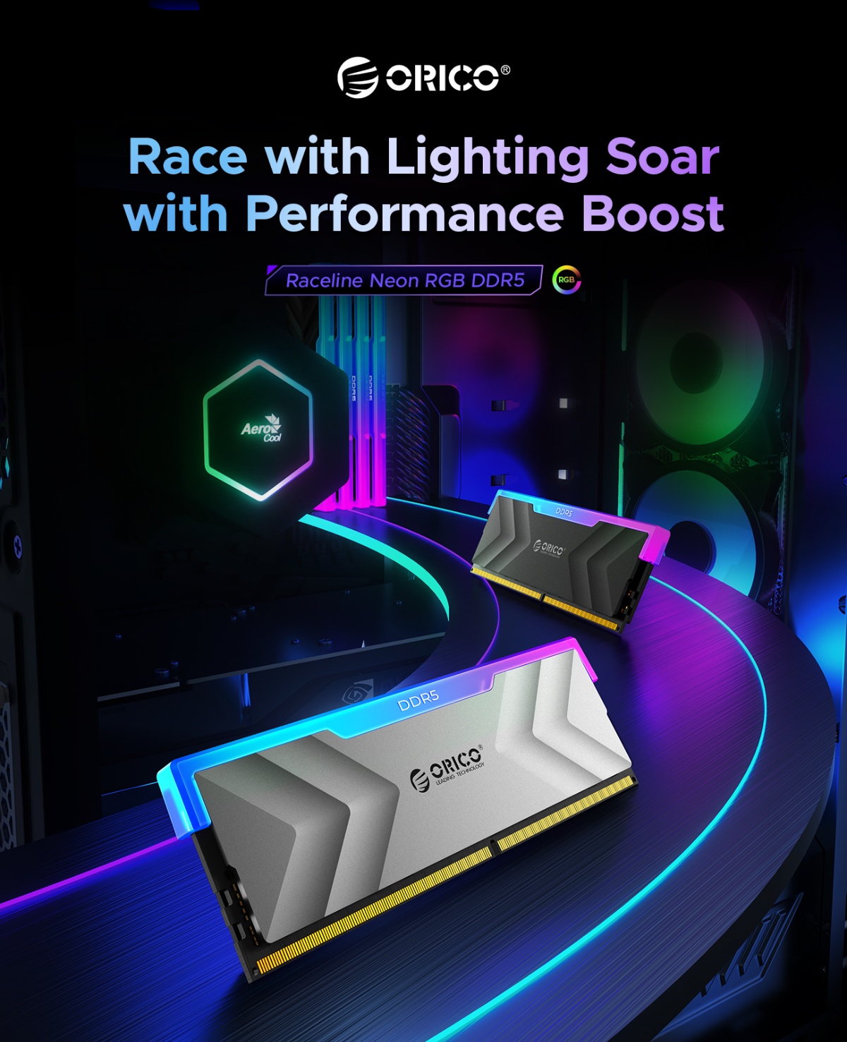ORICO DDR5 RAM 32GB Kit, 7200MHz CL34, Overclocking, Desktop Gaming ...