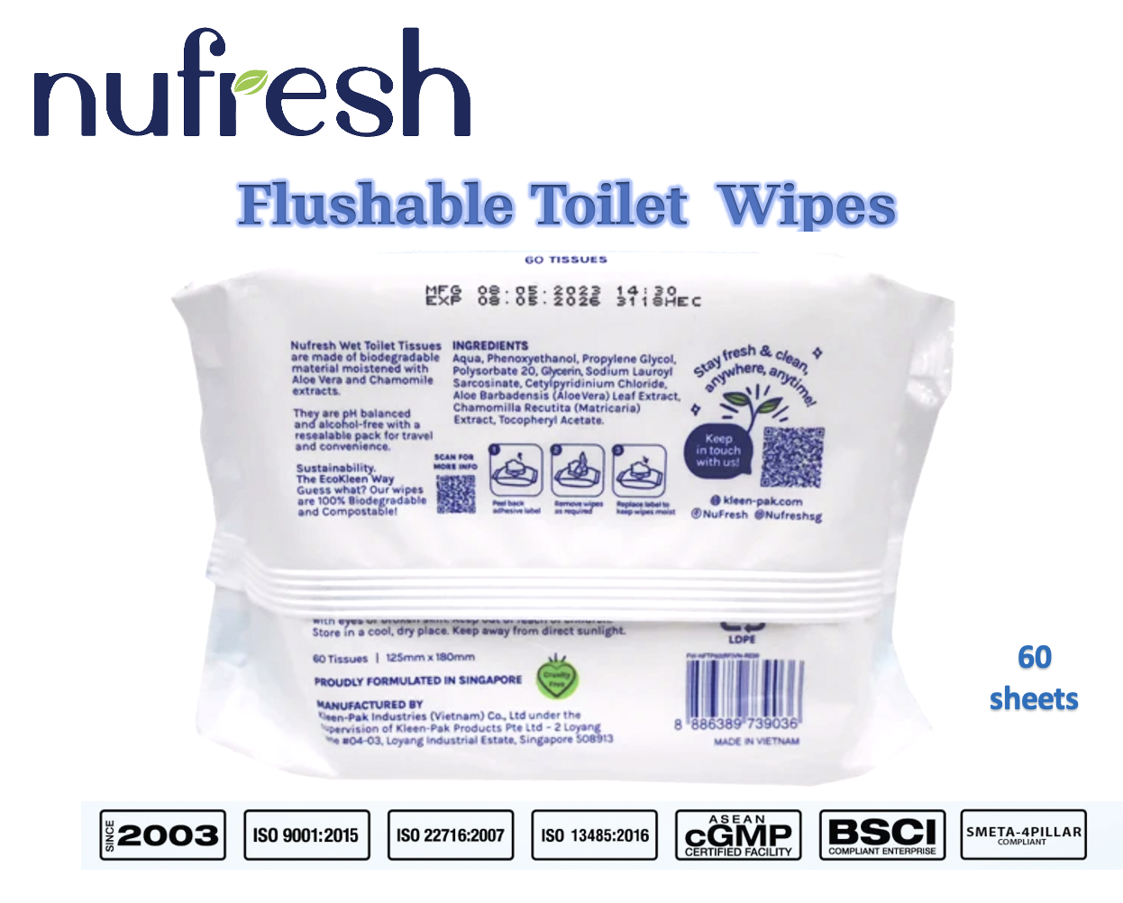 Flushable Toilet Wipes | Shopee Singapore