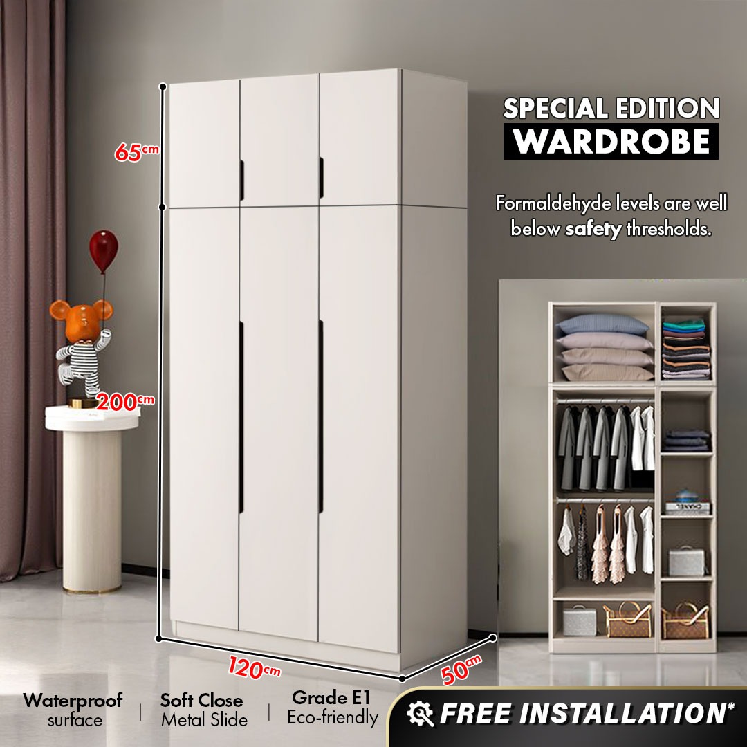 FREE INSTALLATION ! KENZZO : Premium 260CM Height chennai wooden ...
