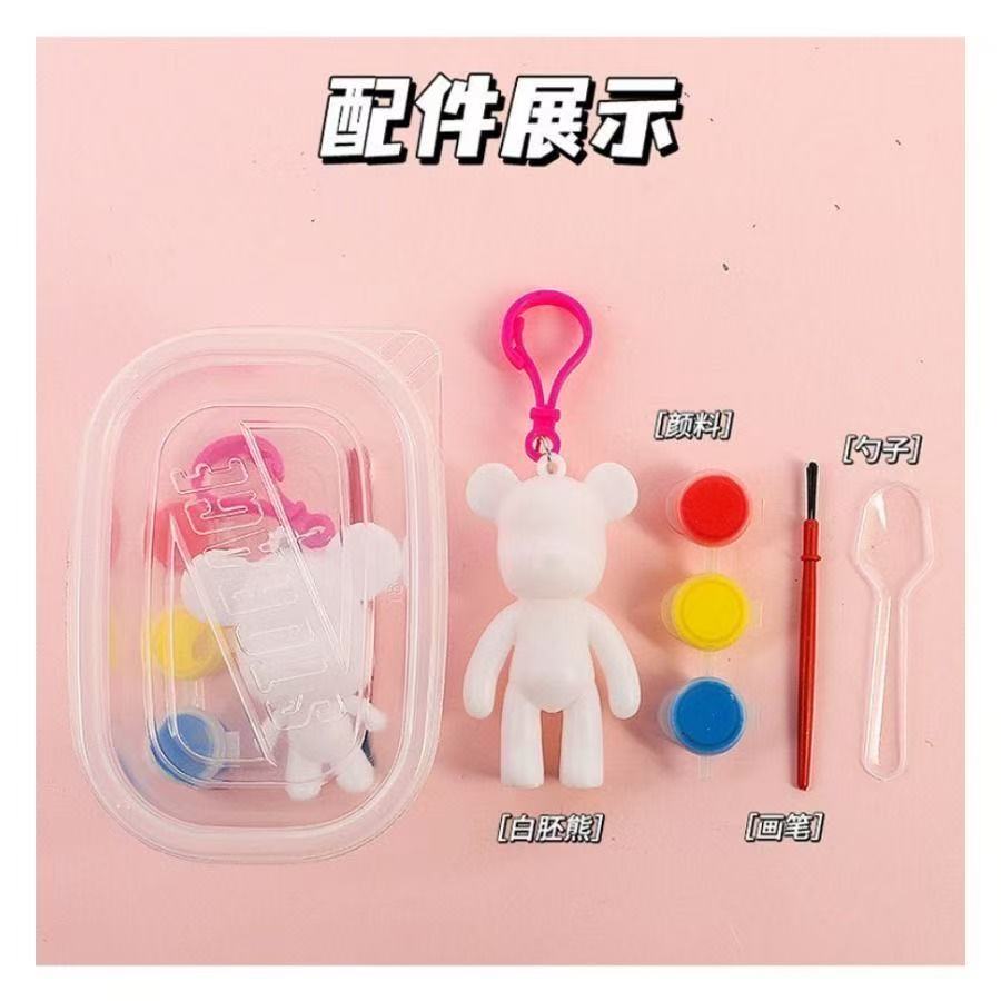 DIY BrickBear Bear Painting Set with Keychain Bear Keychain Goodie Bag ...