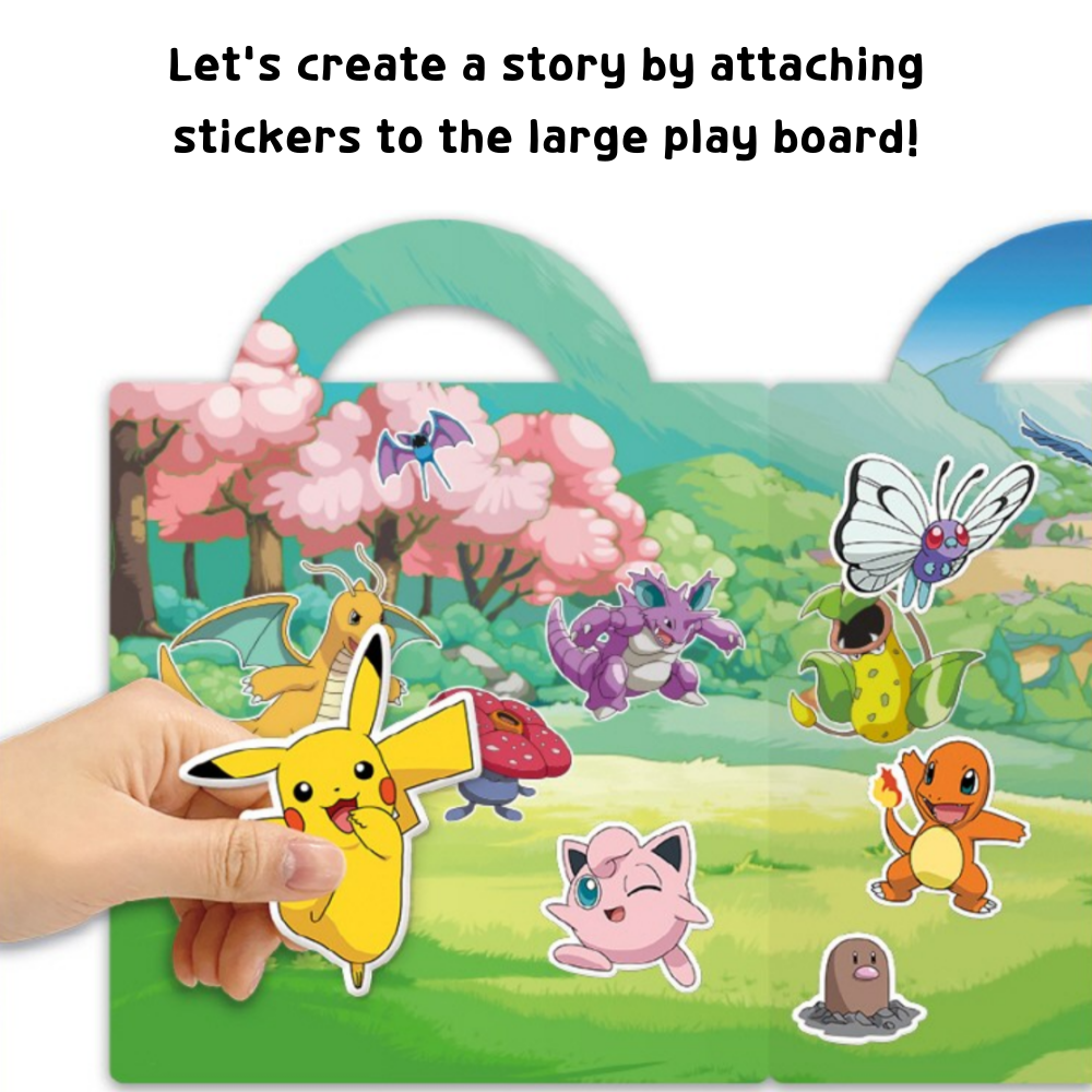 Pokémon Sticker Kids Stickers Pokemon Reusable Stickers Diary ...