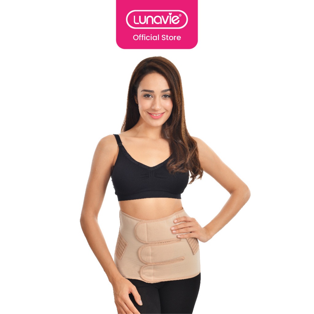 Lunavie Premium Postpartum Abdominal Binder Restraint Belt Belly Waist ...
