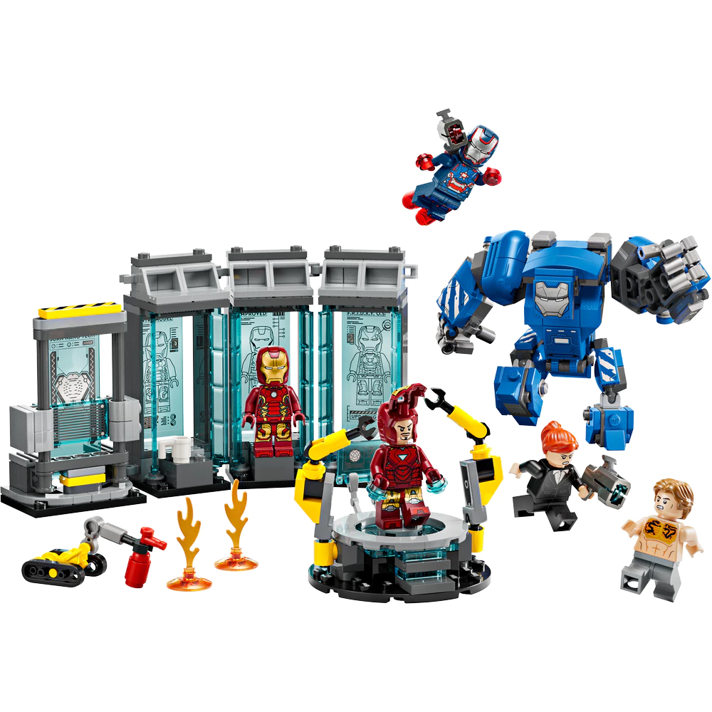 LEGO 76315 Super Heroes Marvel Iron Man's Laboratory: Hall of Armor ...