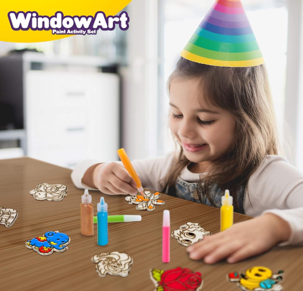 Window Art For Kids Suncatcher Kit For Kids Crystal Pendant Art & Craft ...