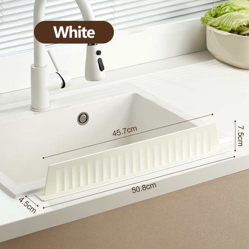 【SG】Silicone Sink Splash Baffle Kitchen Pool Water Baffle Guard ...