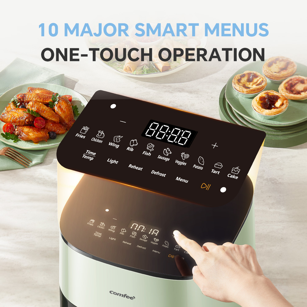 Comfee 7.5L CAD-75PG00B1 Air Fryer 3D Viewable Window Extra Large ...