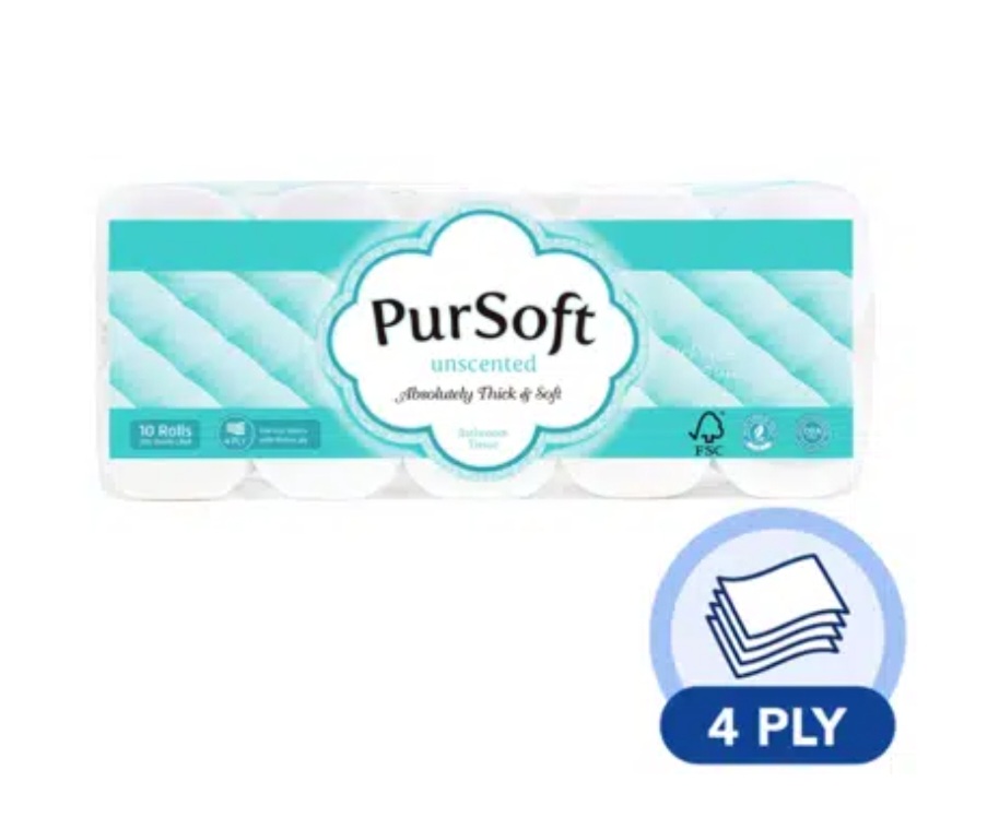 PurSoft 4ply Unscented & Scented Toilet Paper, 30 Rolls | Shopee Singapore