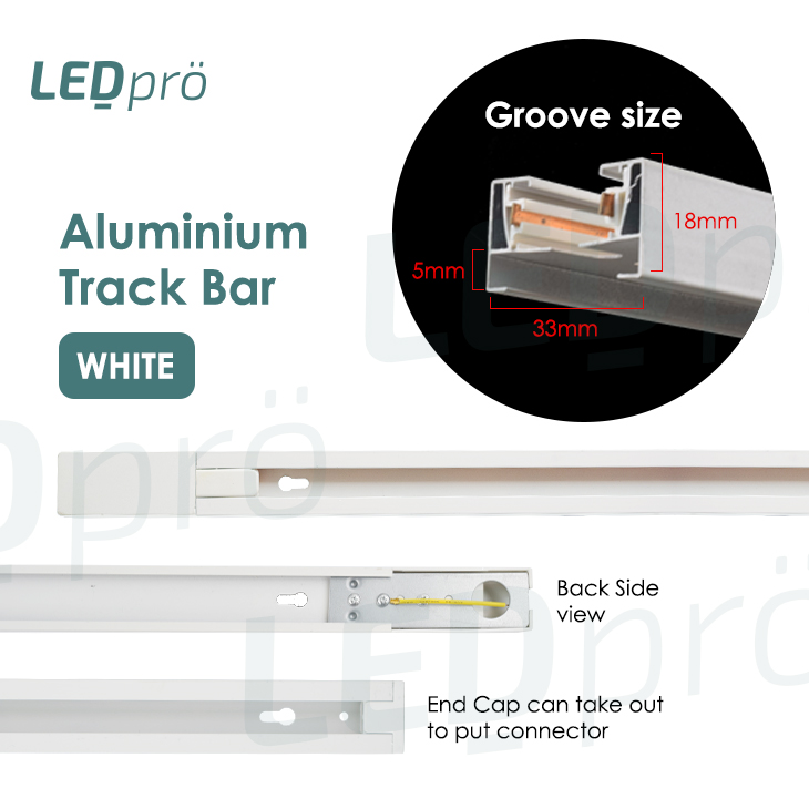 LED PRO LED LIGHT Open Groove Aluminum Track 1M/1.5M for LED Track ...