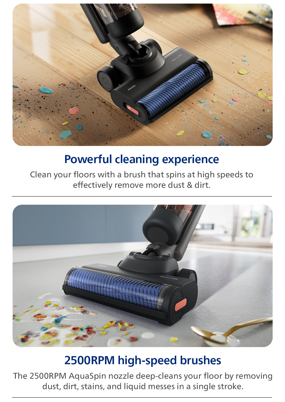 (NEW) PHILIPS AquaTrio Cordless 6000 Series Vacuum & Wash - XW6264/11 ...
