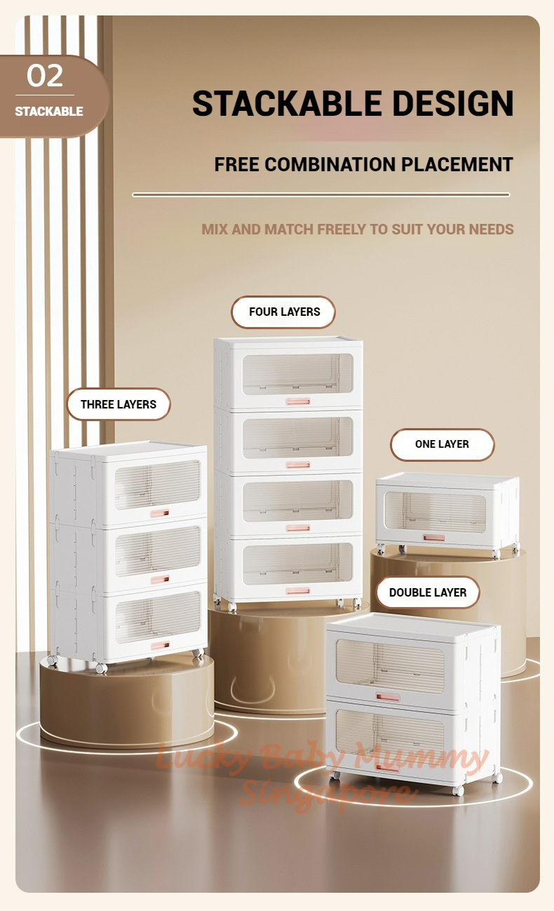 Stackable Storage Drawer Cabinet / Plastic Storage Drawers / Home ...