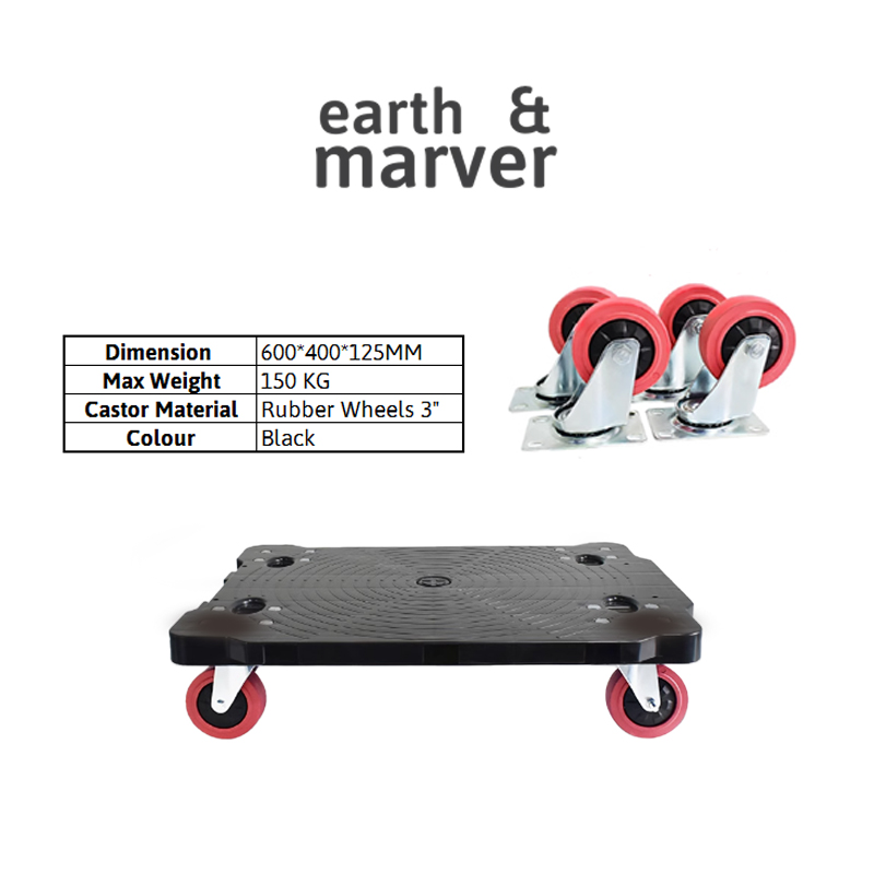 Turtle Trolley Joinable / combinable Platform Trolley with 4 Swivel ...