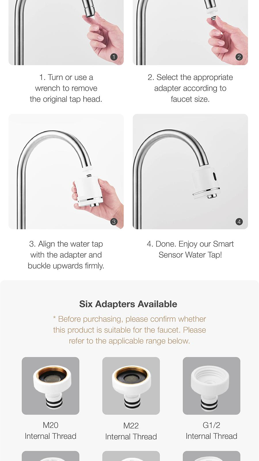 IUIGA Smart Sensor Water Tap | Water Saving |Long Battery Life ...