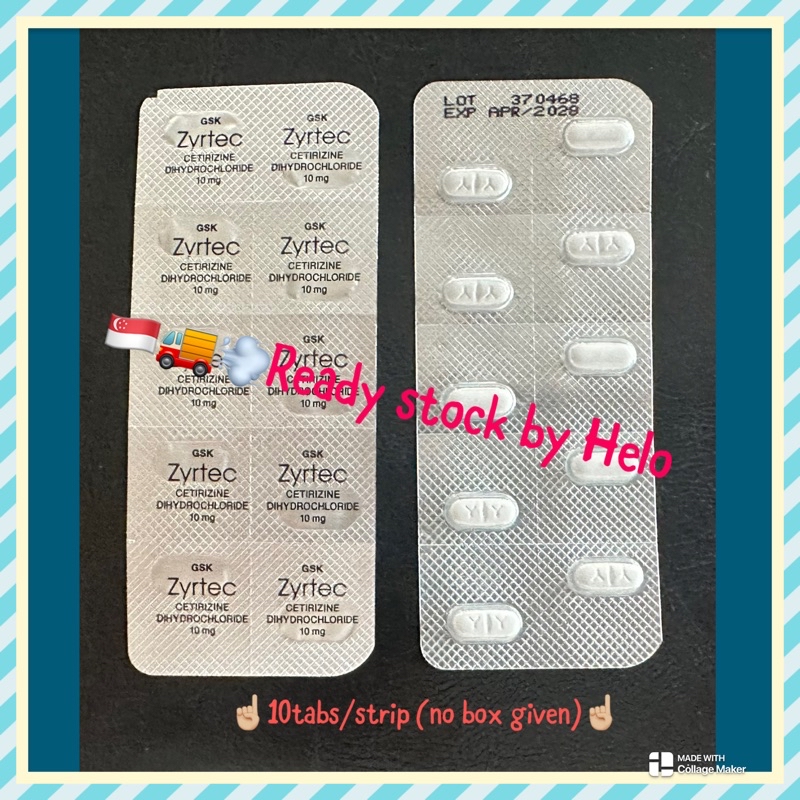 (🇸🇬🚚💨Mix&Match Exp 2029) Zyrtec-R Film-Coated Tablet 10mg Rapid Relief ...