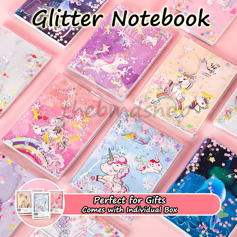 A6 Glitter Notebook Cute Notebook Kids Goodie Bag Gifts Children Day ...