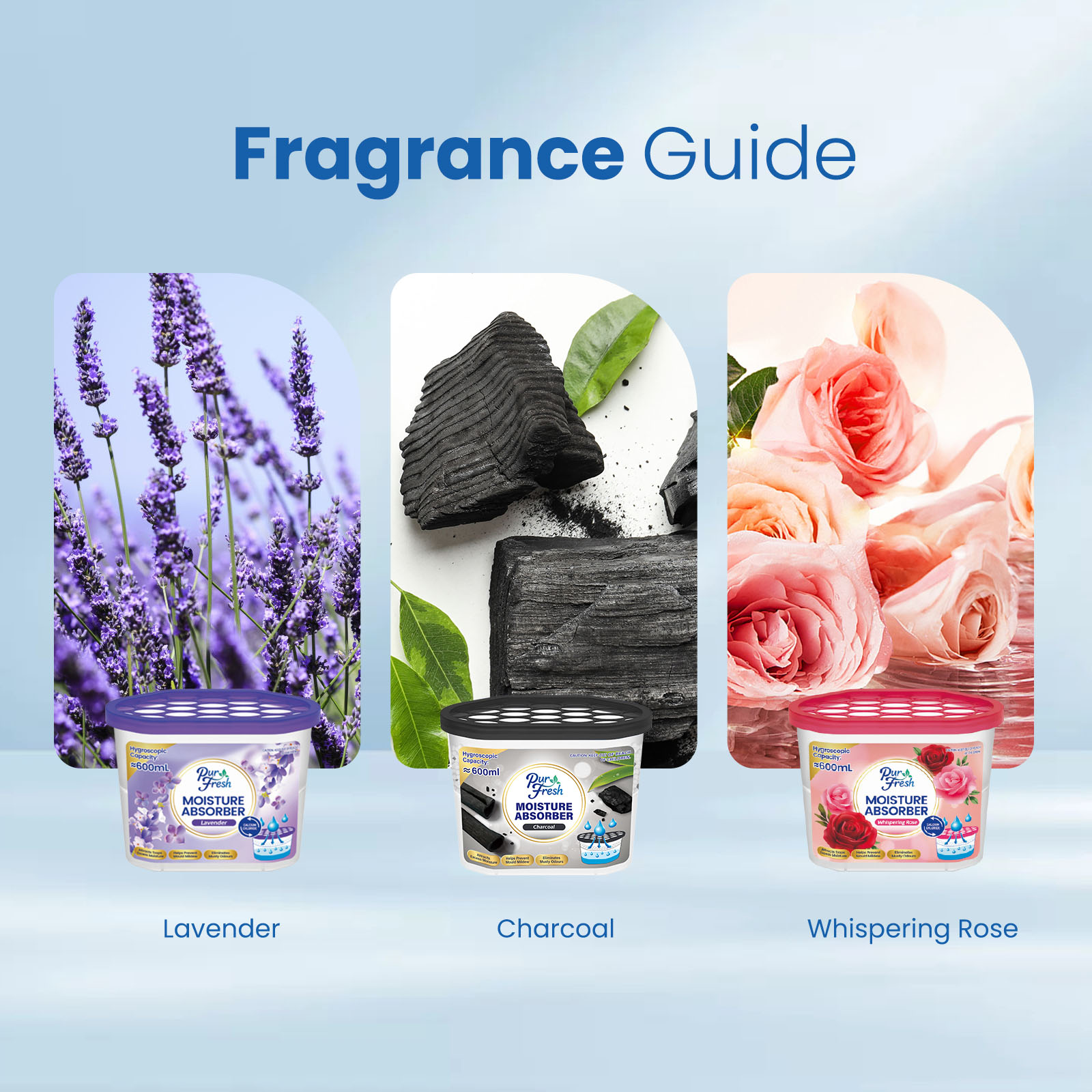 [Mix& Match] Purfresh 600ml Large Dehumidifier Box Moisture Absorber ...