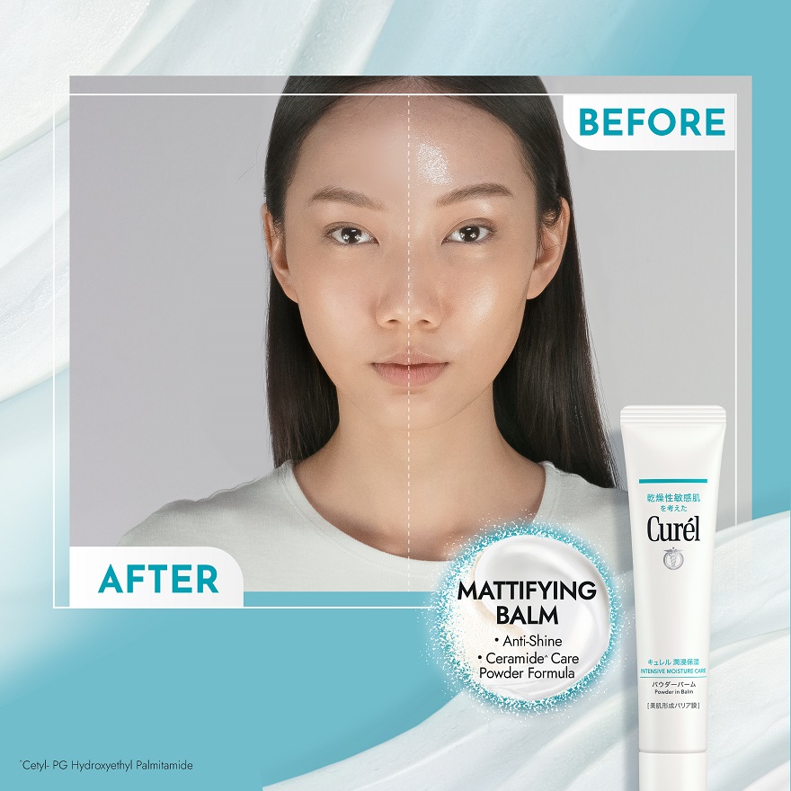 CUREL Intensive Moisture Care Powder In Balm (Anti-Shine Mattifying ...