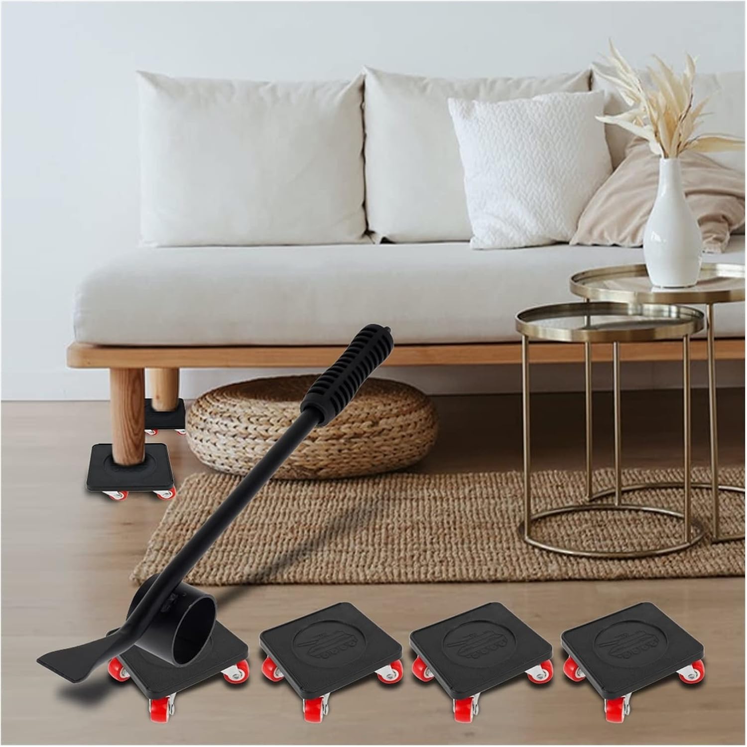 Portable DIY Moving Tool Set 360° Roller Mover Transport Furniture ...