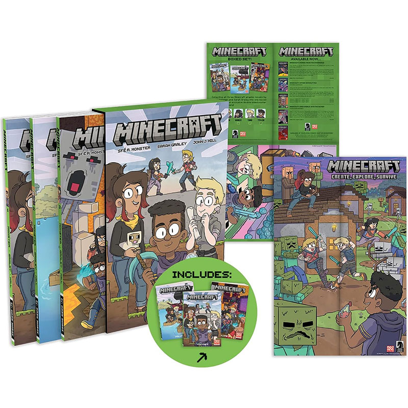 【Ready stock】Minecraft Boxed Set Graphic Novels/ A Noob's Diary of an 8 ...