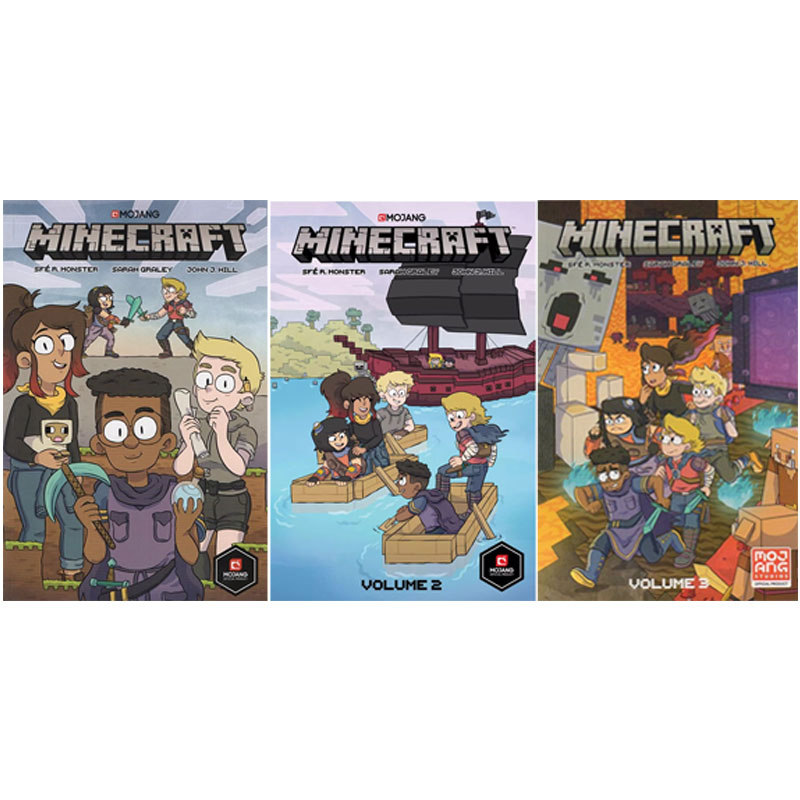 【Ready stock】Minecraft Boxed Set Graphic Novels/ A Noob's Diary of an 8 ...