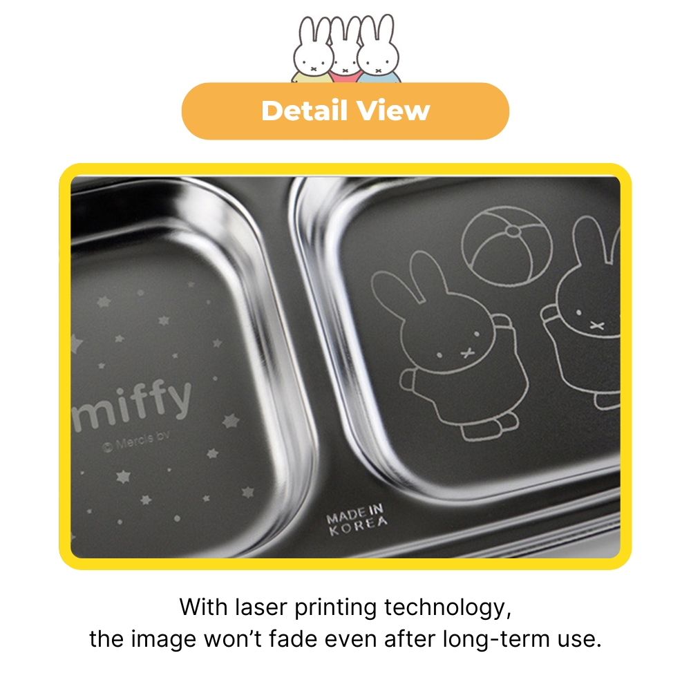 [MIFFY] 304 Stainless Steel Snack Tray – 2-Section Plate for Kids ...