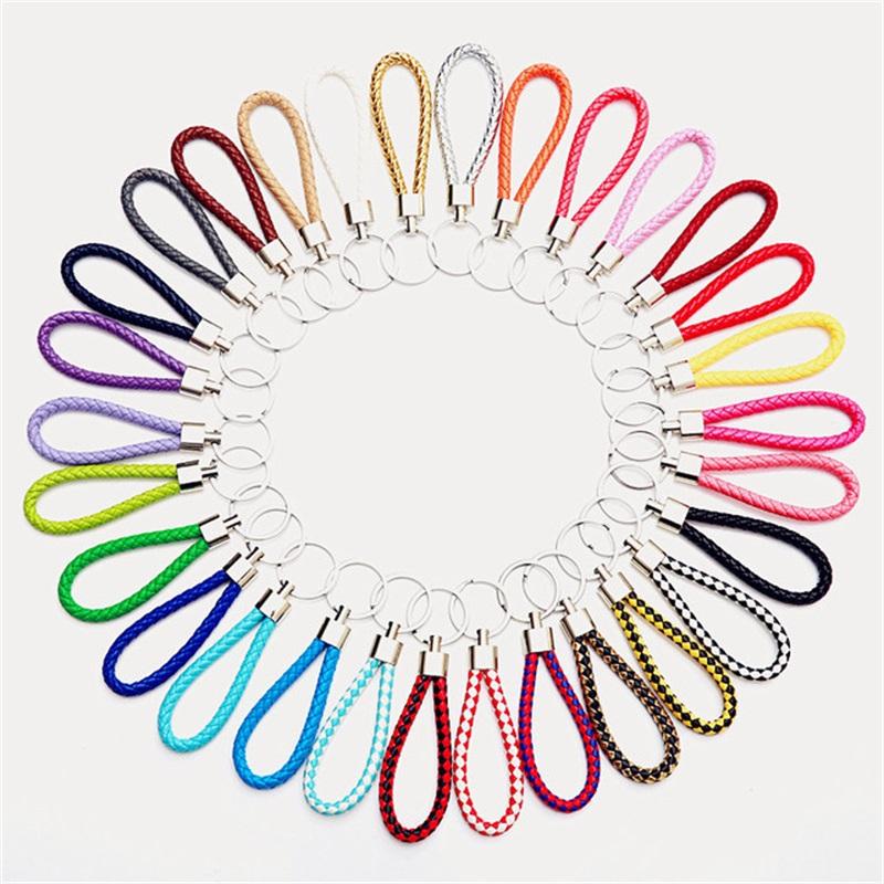 [SG READY STOCK] Braided Rope Keychain Metal Key Ring Key Holder Key ...
