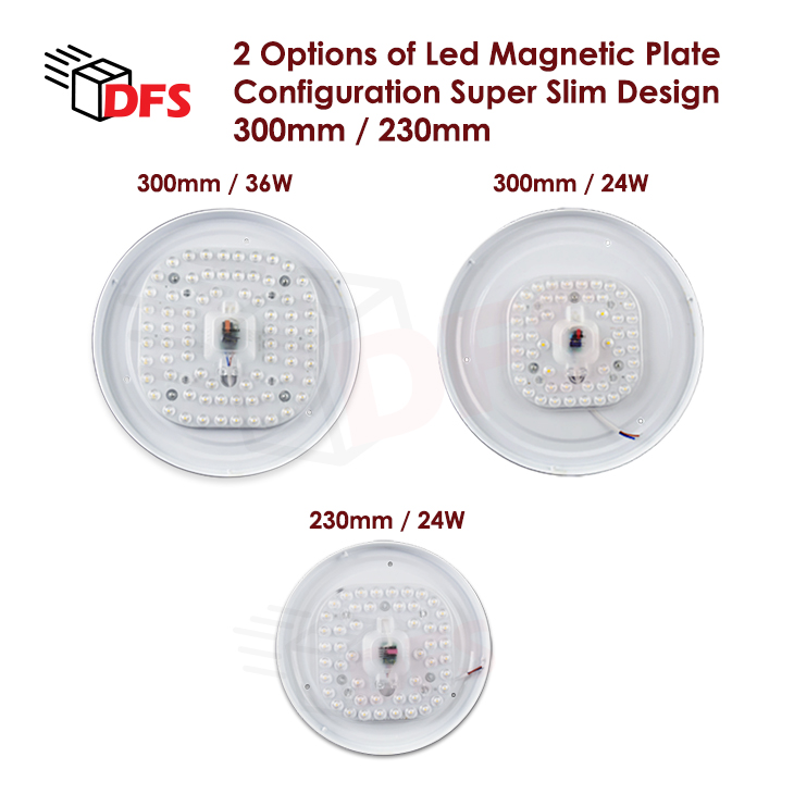 DFS LED LIGHT Ceiling Light 24W/36Wwith Premium LED Magnetic Plate ...