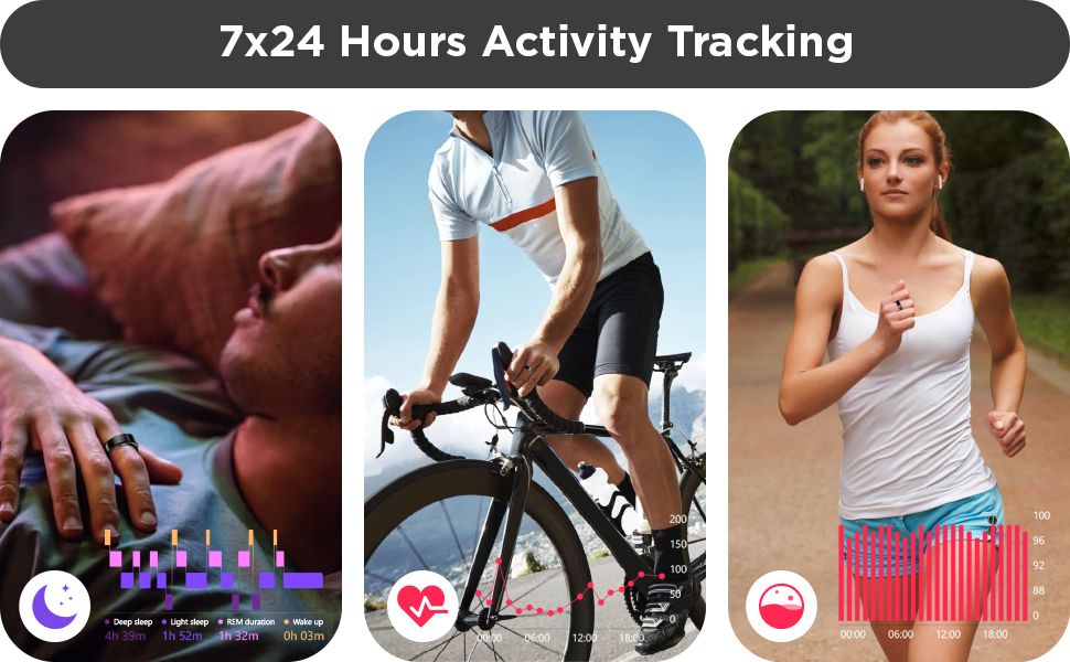 Benio Gen2/GenPro Smart Ring Multifunctional Waterproof Fitness Tracker ...