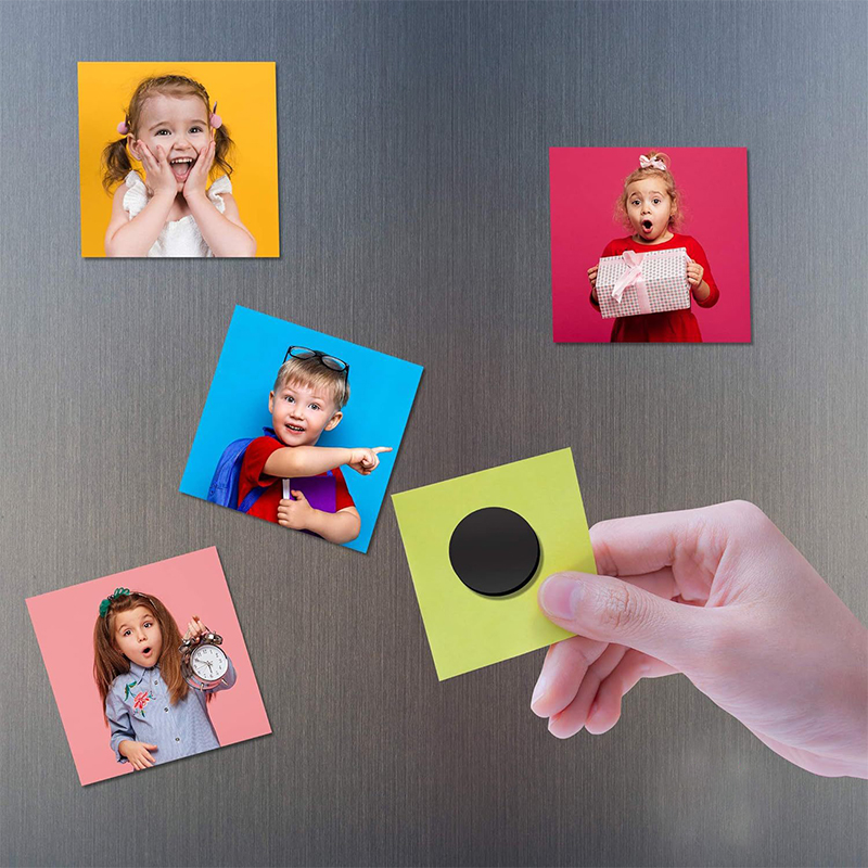 【SG】100Pcs Magnetic Sticker Magnet Dots Round Wall Magnetic Sheet with ...