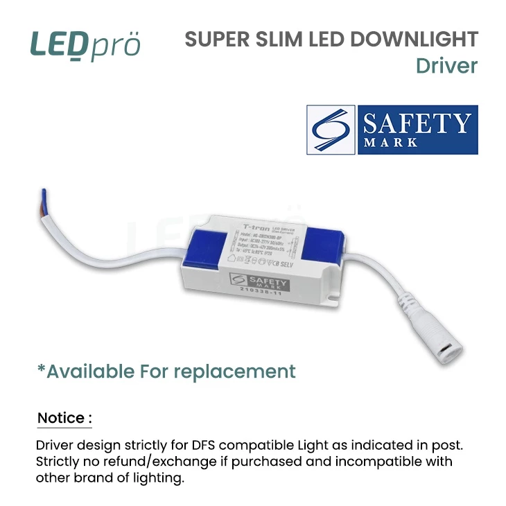 [Buy 2 Free 1] LED Pro Safety Mark Driver Recessed Downlight/Panel ...