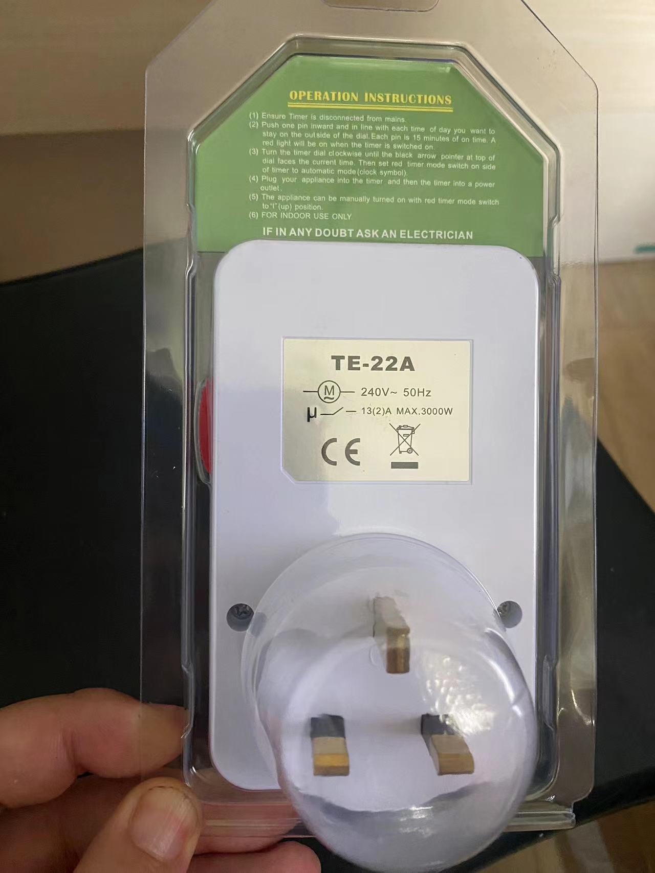 [SG] Timer Socket Indoor Mechanical 24 Hour Plugin Outlet Timer Home ...