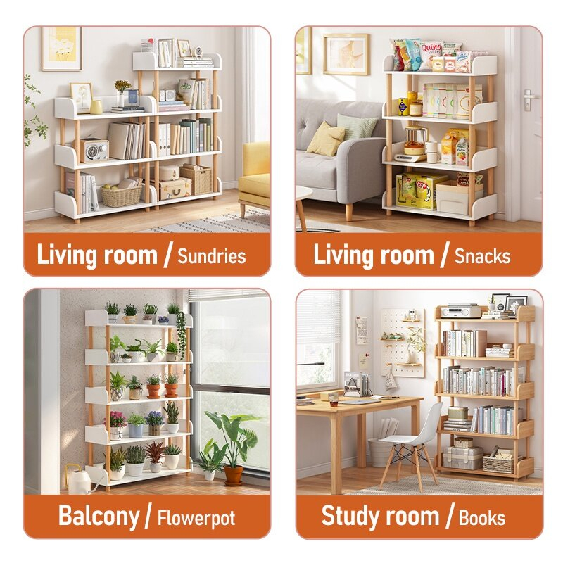 SNB Aesthetic Book Shelf Organizer Storage Bag Organizer Rack Versatile ...