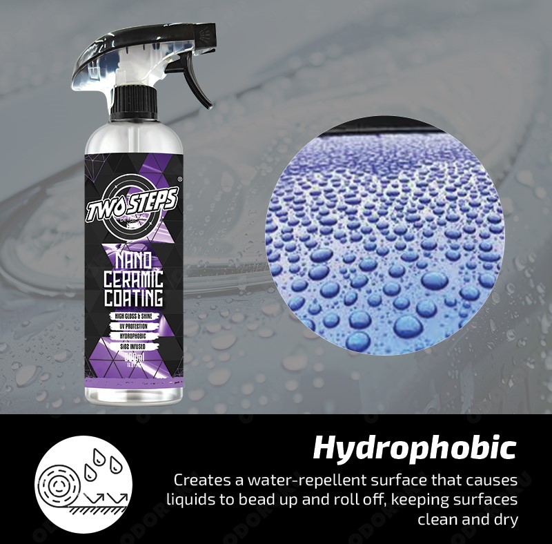 Two Steps Detailing Nano Ceramic Coating 500ml SiO2 Infused Ultra ...