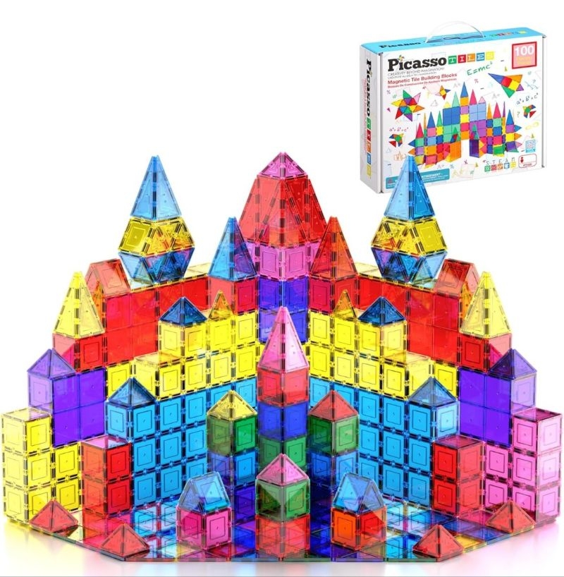 Picasso magnetic tiles 100 , 60, pcs, etc magnetic blocks building ...