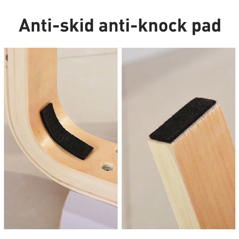 SNB Small Round Stool Solid Wood Dining Room Chair Computer Desk Chair ...