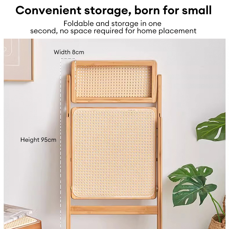⚡RADIANT Rattan Chair Foldable Dining Chair Balcony Chair Nordic ...