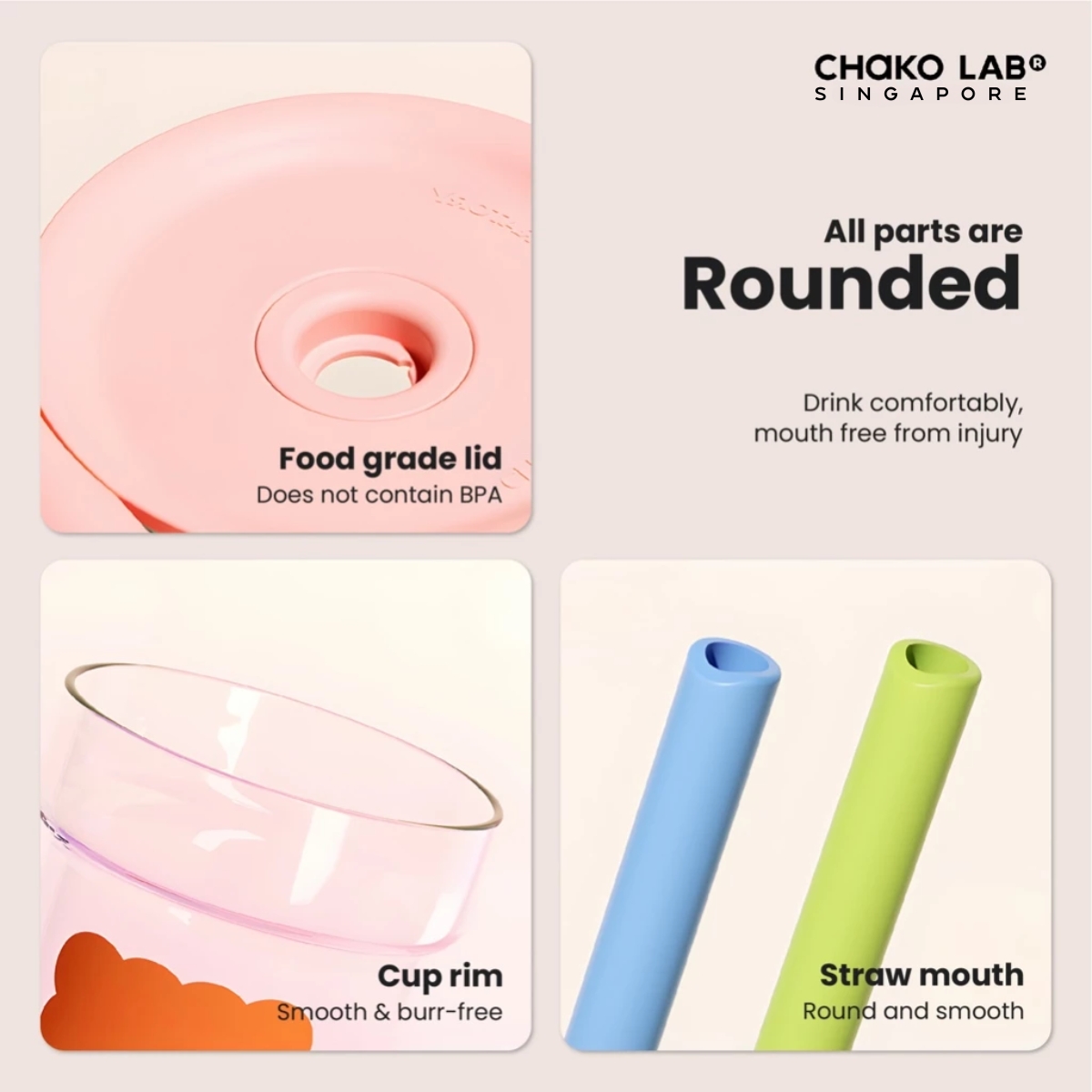 Chako Lab 560ML Tea Separator Glass Cup | Shopee Singapore