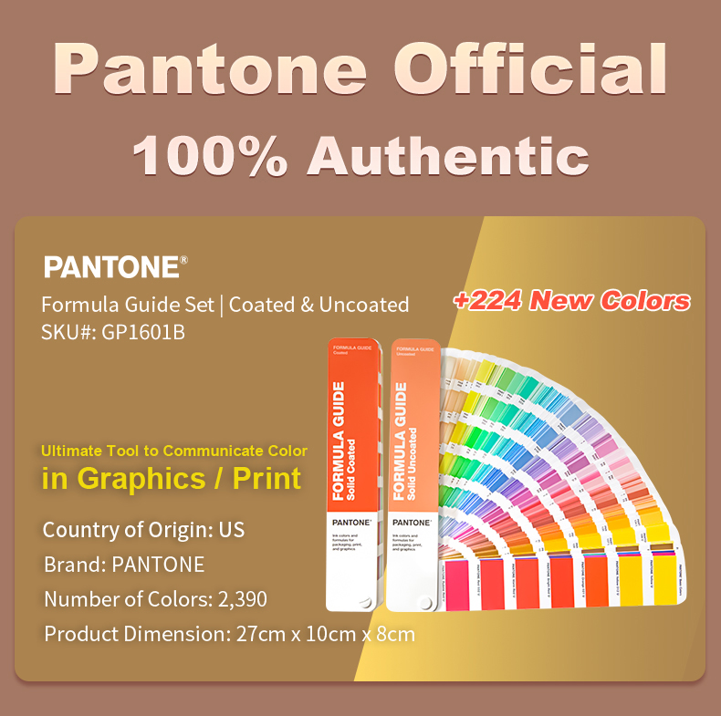 [Pantone Official] Formula Guide Set | Coated & Uncoated 2 guides ...