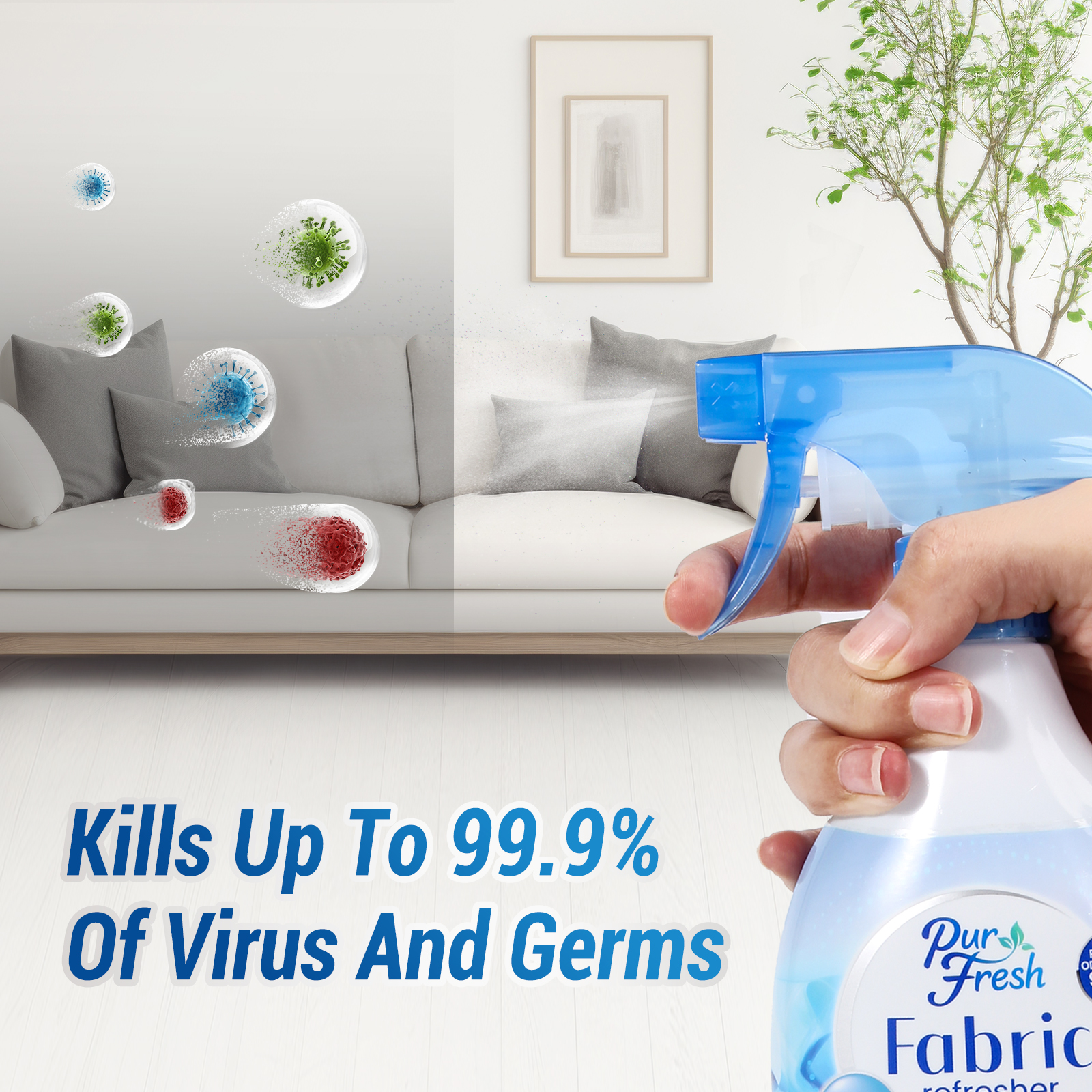 Purfresh Fabric Refresher 400ml Odor Eliminator Fabric Spray [ Multi ...