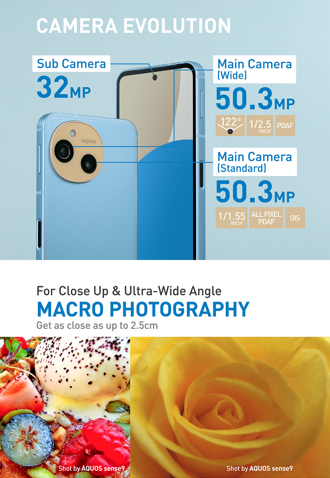 SHARP AQUOS sense9 Mobile Phone - Available in Black/White/Coral/Blue ...
