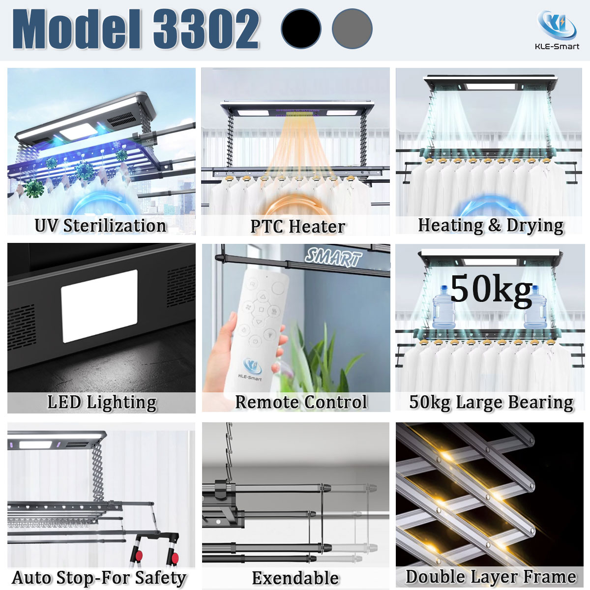 【Local Ready Stock Delivery & FREE INSTALLATION】Automated Laundry Rack ...