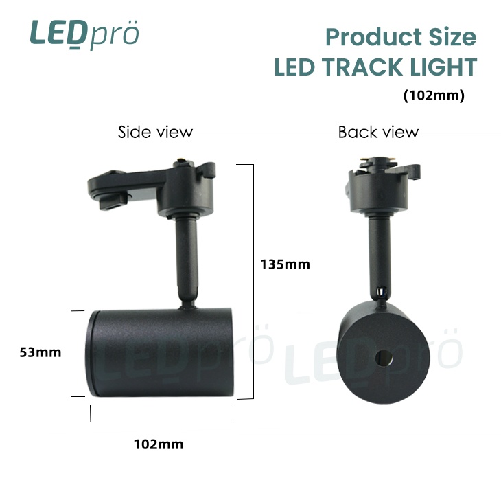 LED PRO LED Track Light 2M Set (2pc 1M) 6pcs Track Light With 2M Track ...