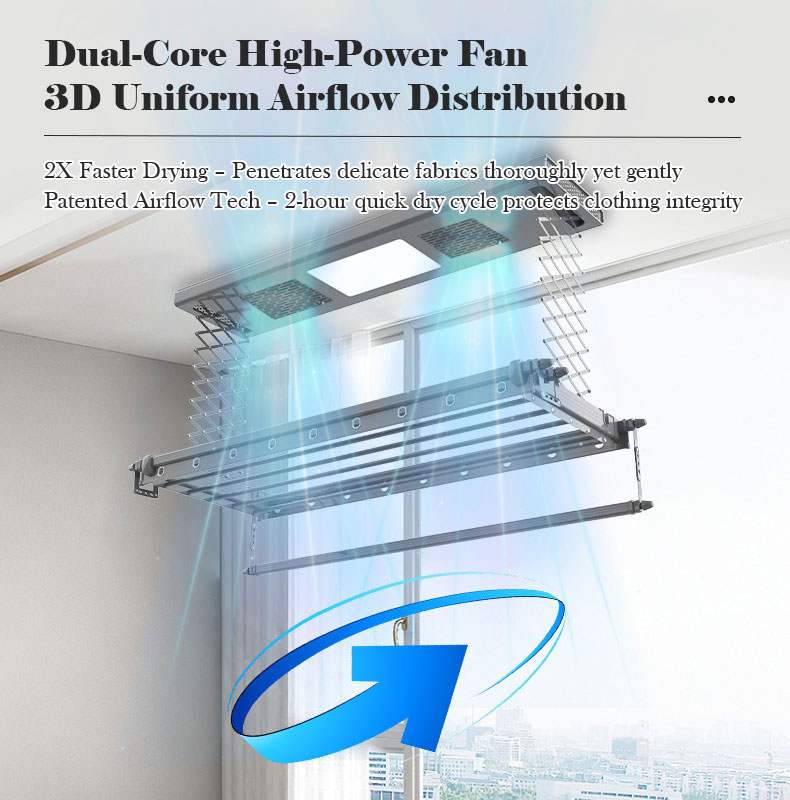 【Local Ready Stock + FREE INSTALLATION】Upgrade Automated Laundry Rack ...