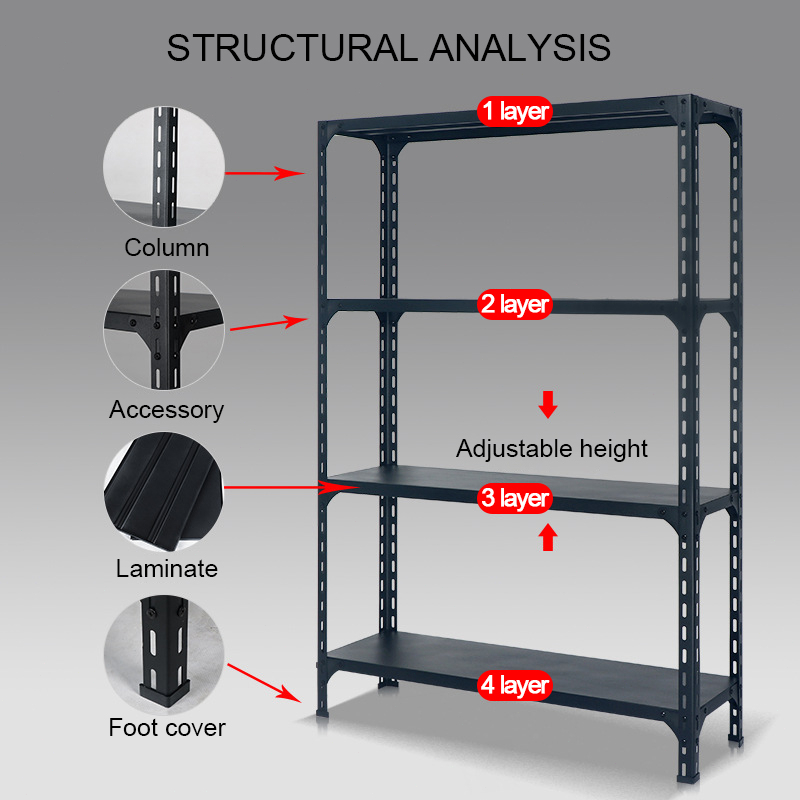 OSUM Heavy Duty Metal Boltless Rack Adjustable Rack Metal Rack Shelf ...
