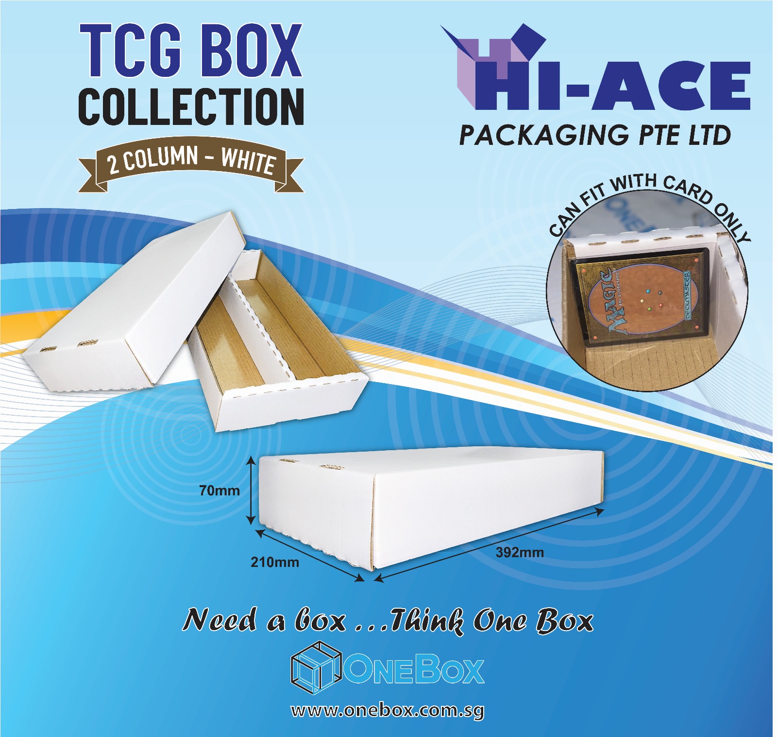 TCG Card Storage Box – 2 / 3 / 4 / 5 Column - Can Fit with Top Loaded ...