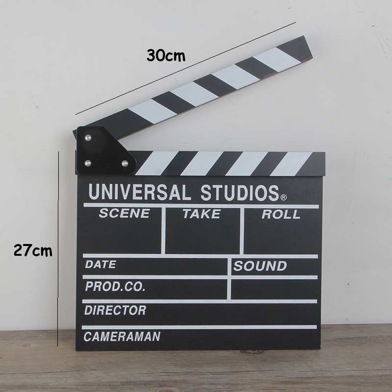Director Clapper Board Slate TV Film Movie Acrylic Clapperboard ...