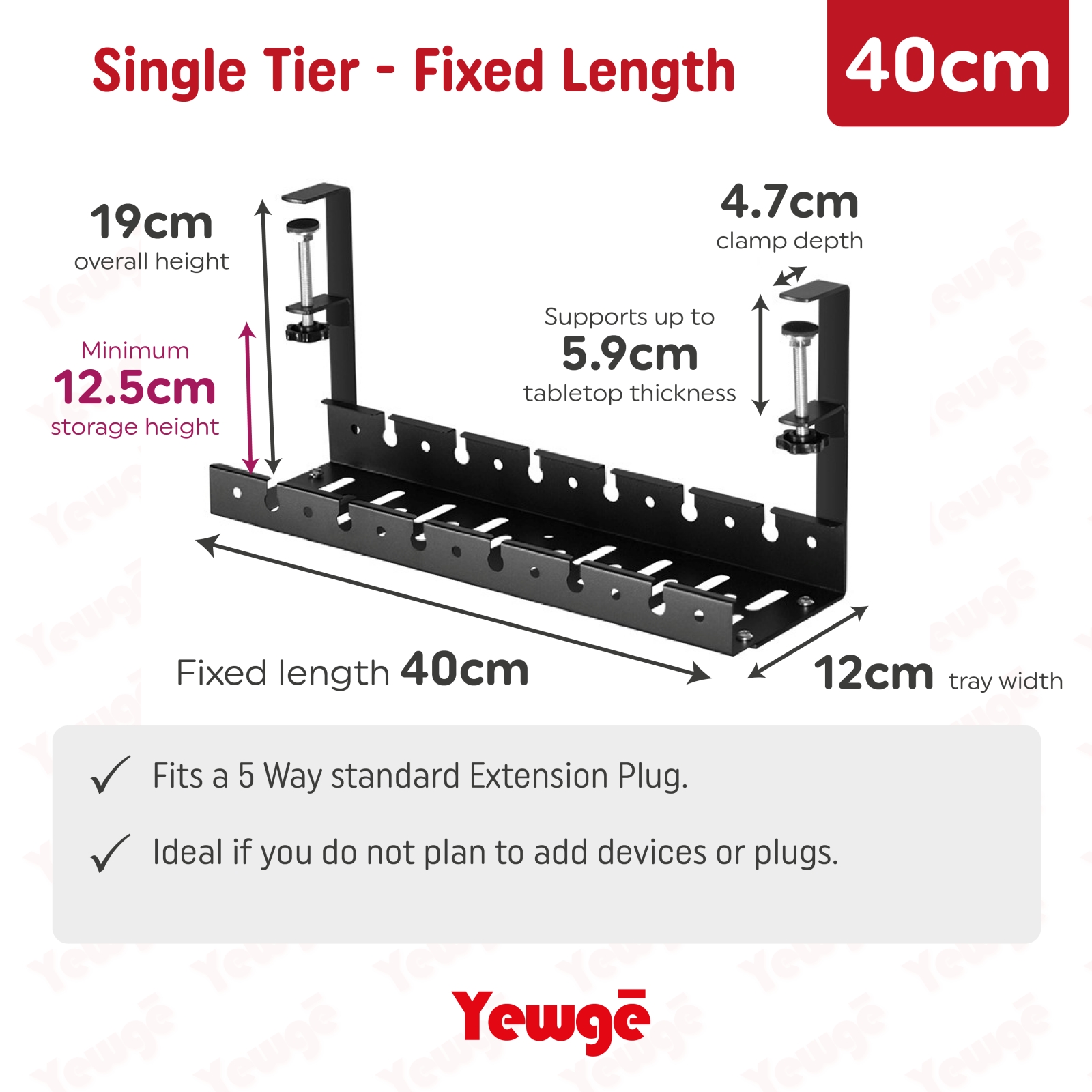 Cable Management Tray Metal Steel Storage Rack Adjustable Retractable ...