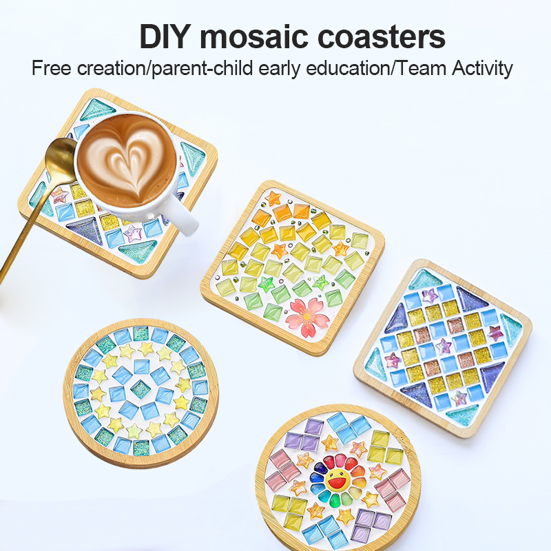 【SG】DIY Creative Coaster Handmade Coaster/DIY Make Your Own Mosaic ...
