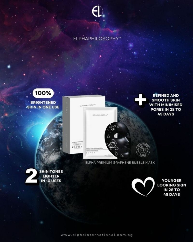 LESS 10%, 3 BOX + GIFT ️Elpha Premium Graphene Bubble Mask Exfoliation ...